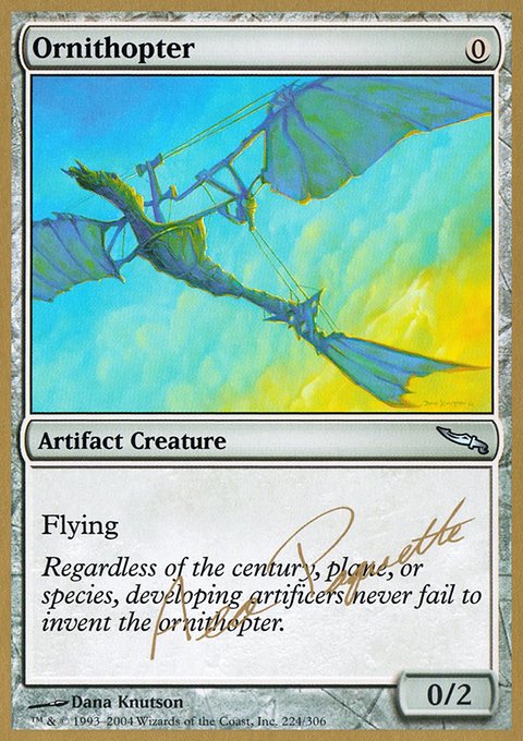 Ornithopter, World Championship Decks 2004 #ap224, Magic: The Gathering card