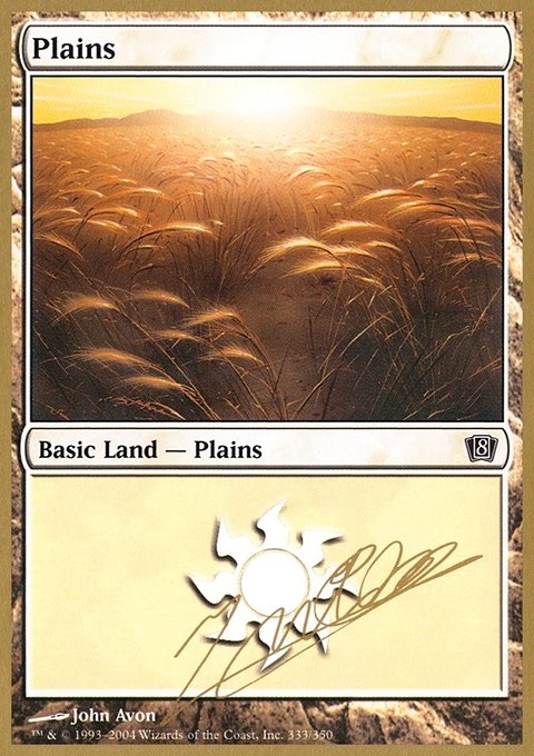 Plains, World Championship Decks 2004 #jn333, Magic: The Gathering card