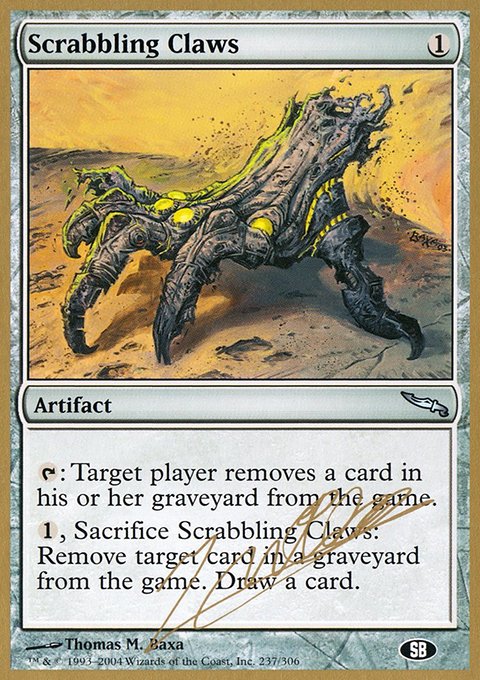 Scrabbling Claws, World Championship Decks 2004 #jn237sb, Magic: The Gathering card