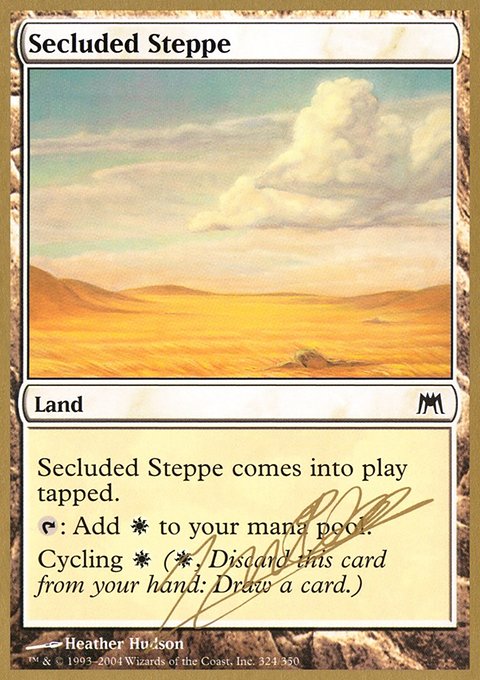 Secluded Steppe, World Championship Decks 2004 #jn324, Magic: The Gathering card