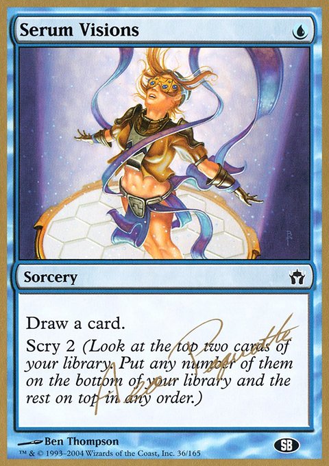 Serum Visions, World Championship Decks 2004 #ap36sb, Magic: The Gathering card