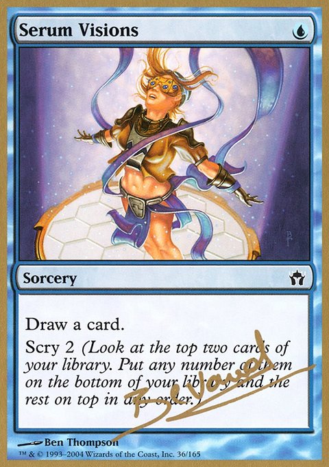 Serum Visions, World Championship Decks 2004 #mb36, Magic: The Gathering card