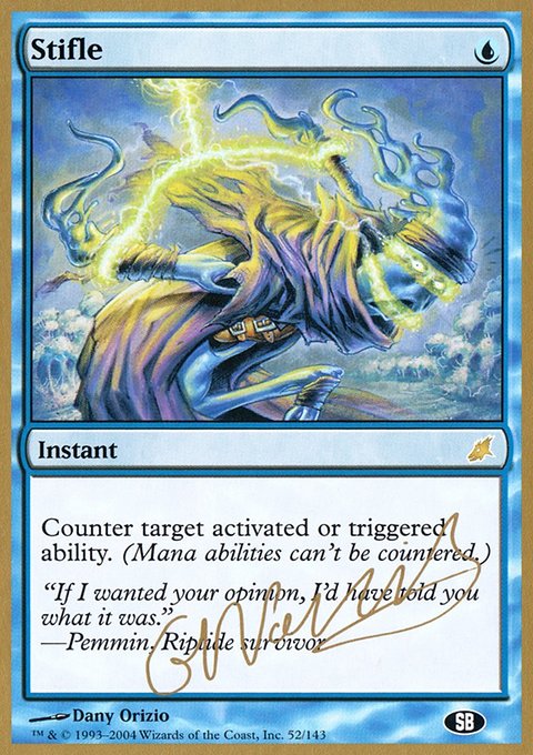 Stifle, World Championship Decks 2004 #gn52sb, Magic: The Gathering card
