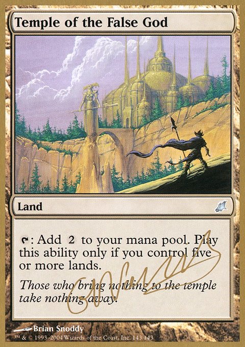 Temple of the False God, World Championship Decks 2004 #gn143, Magic: The Gathering card
