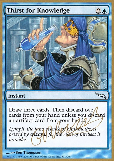 Thirst for Knowledge, World Championship Decks 2004 #gn53, Magic: The Gathering card
