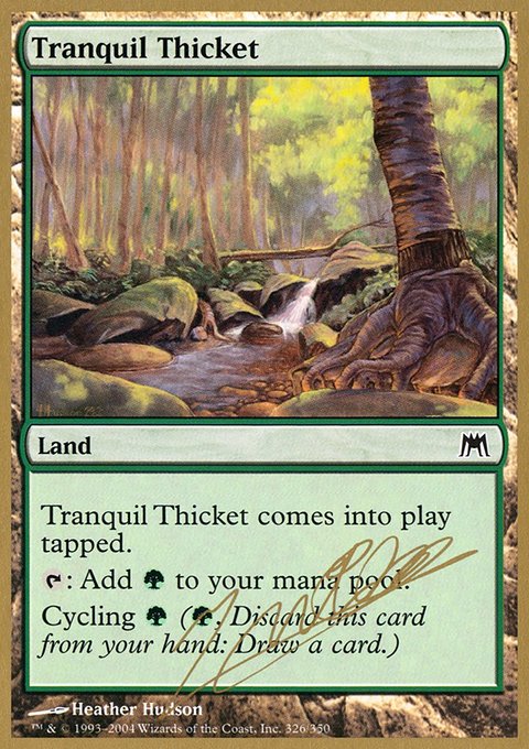 Tranquil Thicket, World Championship Decks 2004 #jn326, Magic: The Gathering card