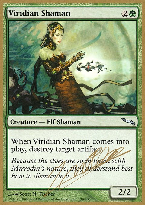 Viridian Shaman, World Championship Decks 2004 #jn139, Magic: The Gathering card