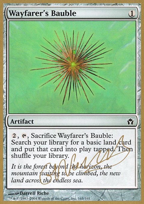 Wayfarer's Bauble, World Championship Decks 2004 #gn165, Magic: The Gathering card