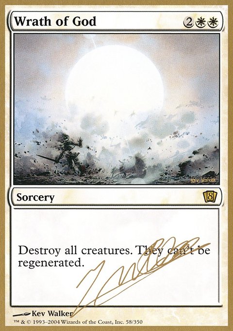 Wrath of God, World Championship Decks 2004 #jn58, Magic: The Gathering card
