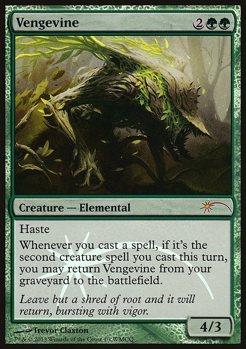 Vengevine, World Magic Cup Qualifiers #2013, Magic: The Gathering card