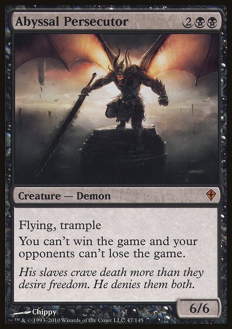 Abyssal Persecutor, Worldwake #47, Magic: The Gathering card
