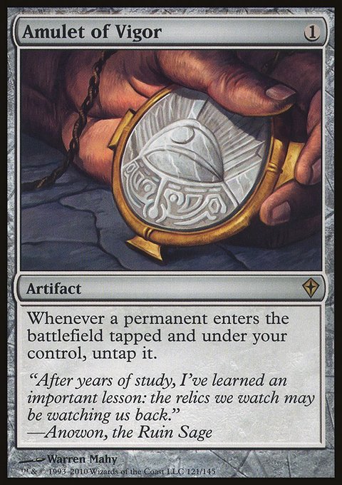 Amulet of Vigor, Worldwake #121, Magic: The Gathering card