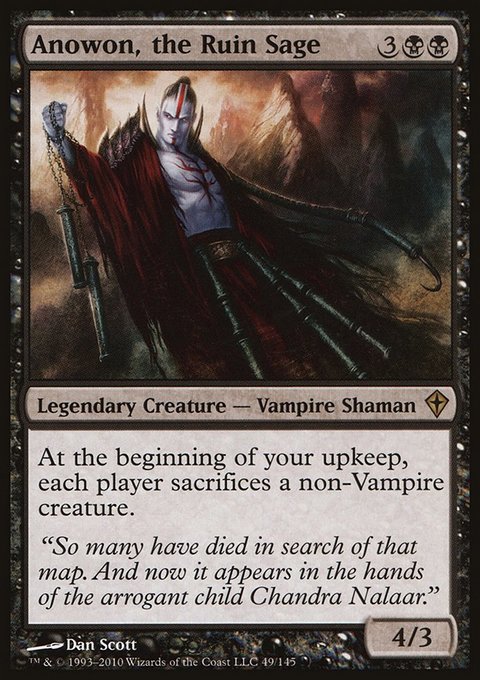 Anowon, the Ruin Sage, Worldwake #49, Magic: The Gathering card