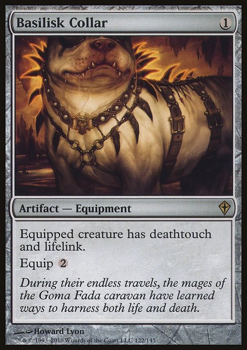 Basilisk Collar, Worldwake #122, Magic: The Gathering card