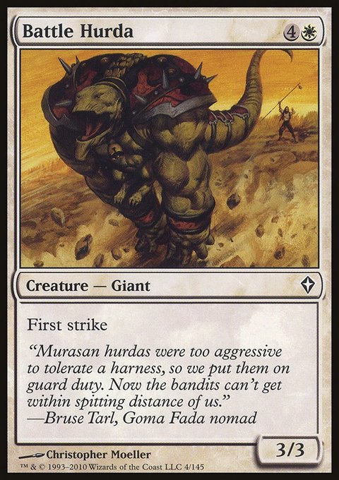 Battle Hurda, Worldwake #4, Magic: The Gathering card