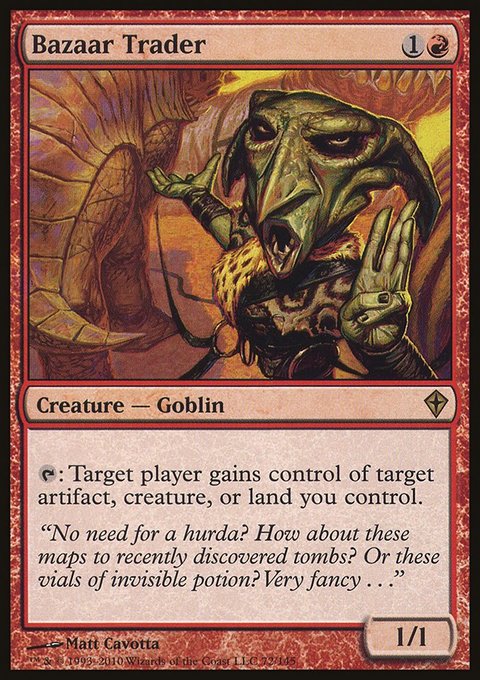 Bazaar Trader, Worldwake #72, Magic: The Gathering card