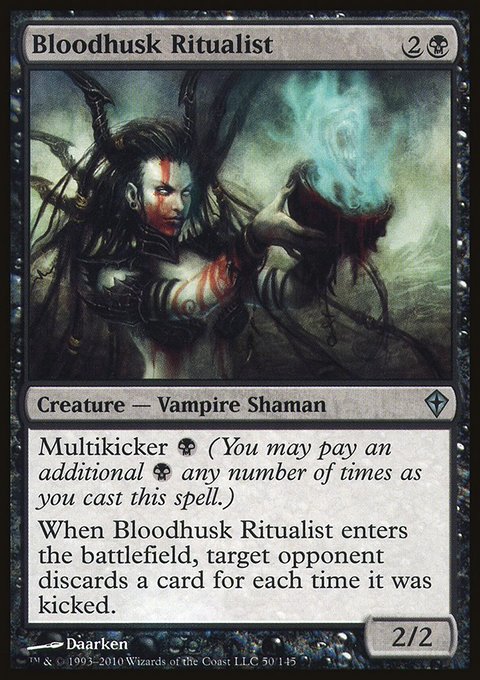 Bloodhusk Ritualist, Worldwake #50, Magic: The Gathering card