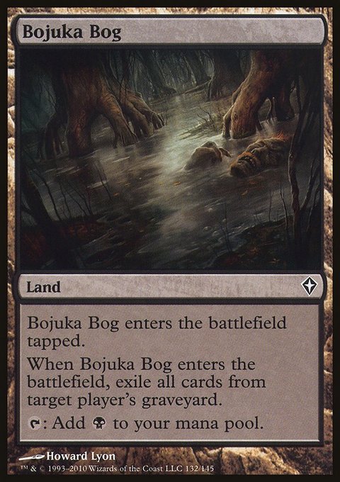 Bojuka Bog, Worldwake #132, Magic: The Gathering card