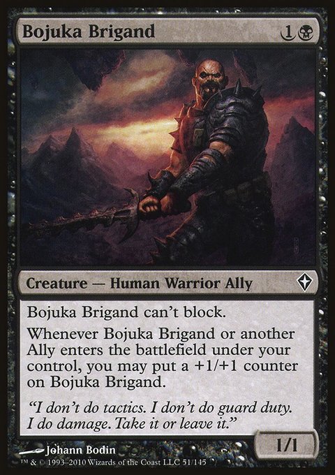 Bojuka Brigand, Worldwake #51, Magic: The Gathering card