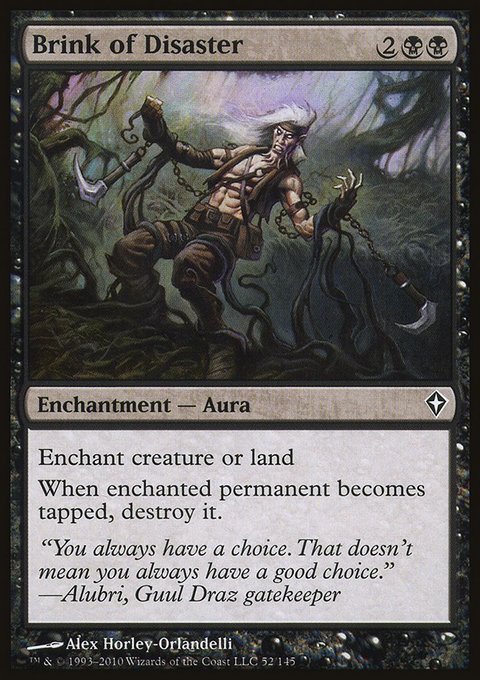 Brink of Disaster, Worldwake #52, Magic: The Gathering card