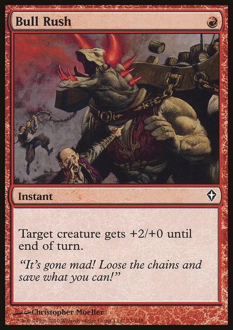 Bull Rush, Worldwake #73, Magic: The Gathering card
