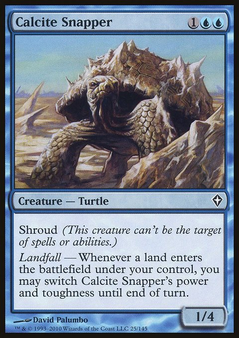 Calcite Snapper, Worldwake #25, Magic: The Gathering card