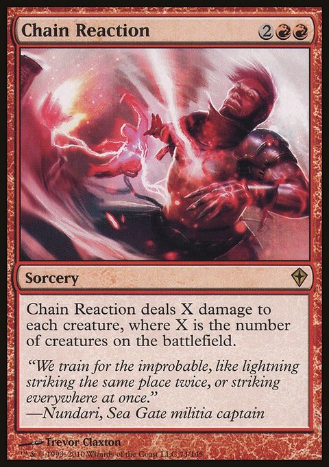 Chain Reaction, Worldwake #74, Magic: The Gathering card