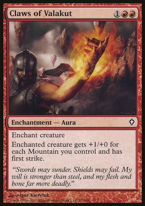 Claws of Valakut, Worldwake #75, Magic: The Gathering card