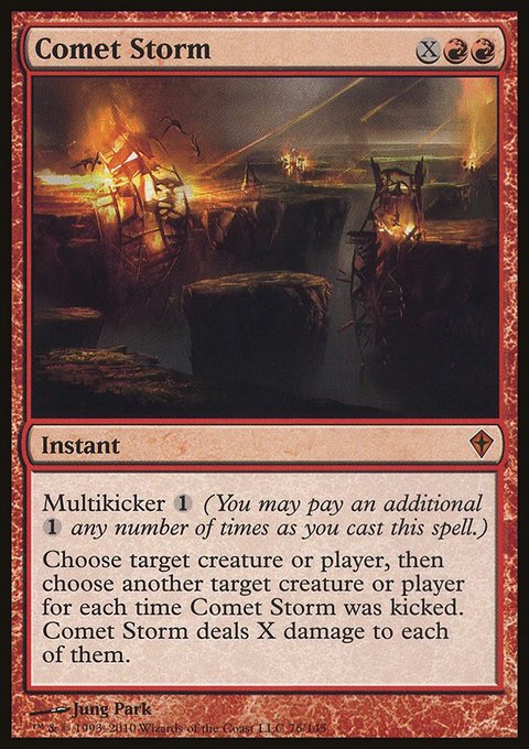 Comet Storm, Worldwake #76, Magic: The Gathering card