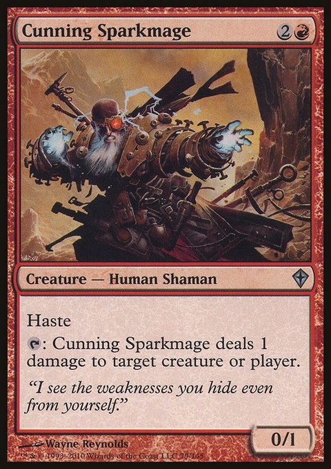 Cunning Sparkmage, Worldwake #79, Magic: The Gathering card