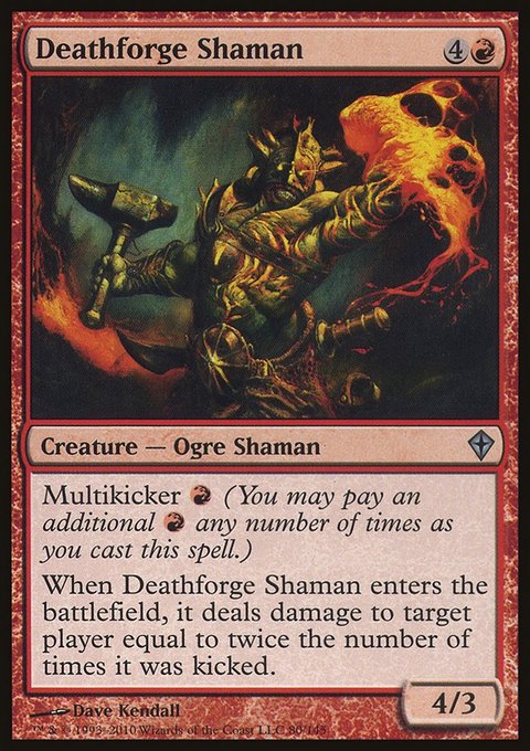 Deathforge Shaman, Worldwake #80, Magic: The Gathering card