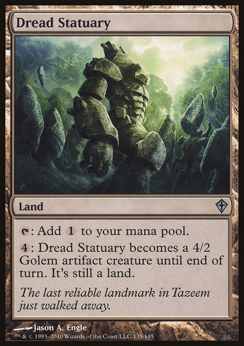 Dread Statuary, Worldwake #135, Magic: The Gathering card