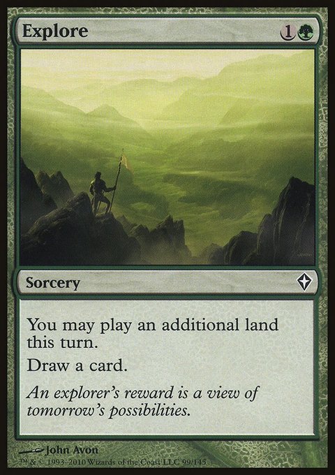 Explore, Worldwake #99, Magic: The Gathering card