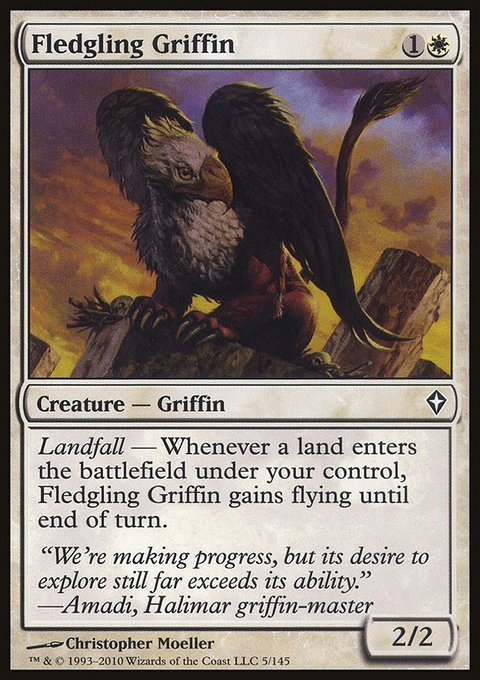 Fledgling Griffin, Worldwake #5, Magic: The Gathering card