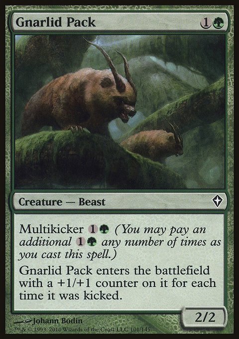 Gnarlid Pack, Worldwake #101, Magic: The Gathering card