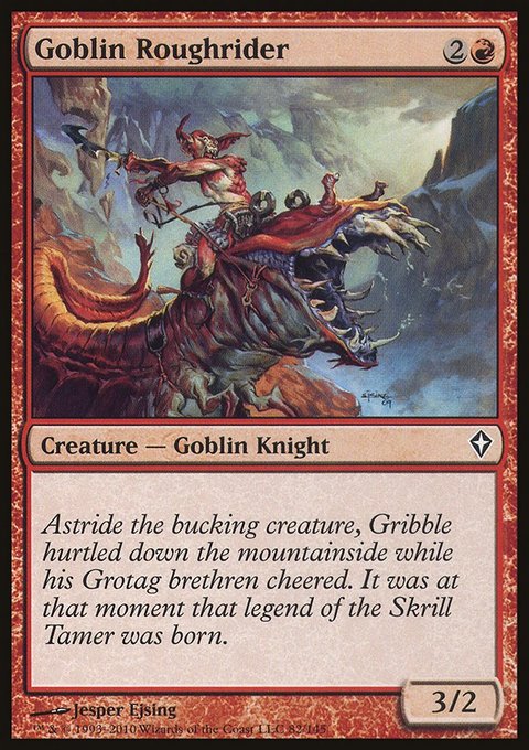 Goblin Roughrider, Worldwake #82, Magic: The Gathering card