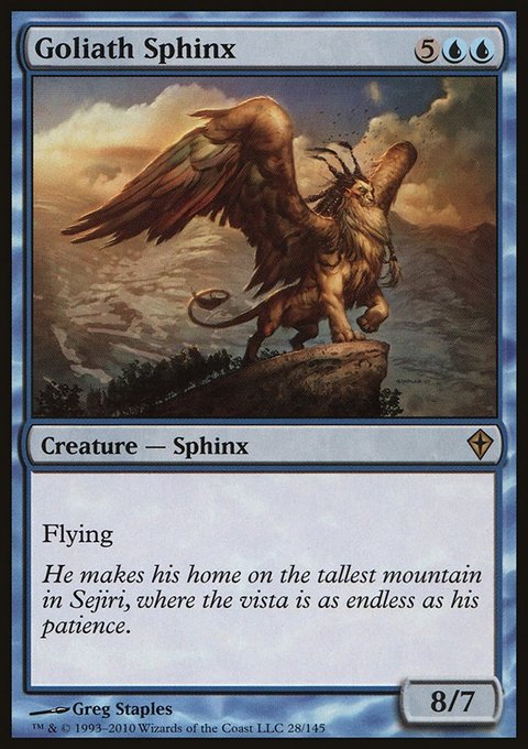 Goliath Sphinx, Worldwake #28, Magic: The Gathering card