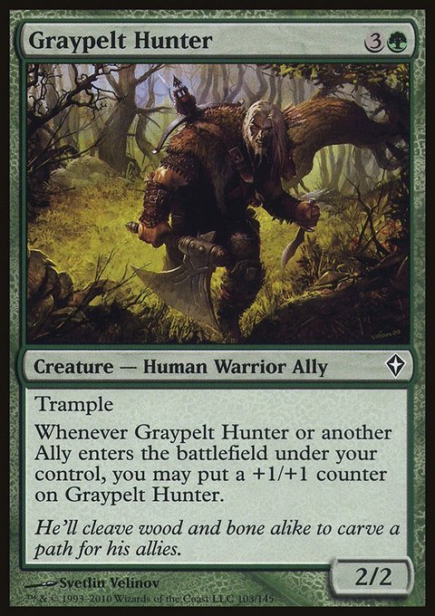 Graypelt Hunter, Worldwake #103, Magic: The Gathering card
