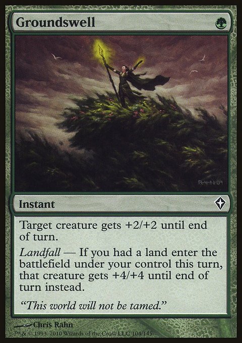 Groundswell, Worldwake #104, Magic: The Gathering card