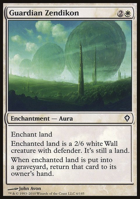 Guardian Zendikon, Worldwake #6, Magic: The Gathering card