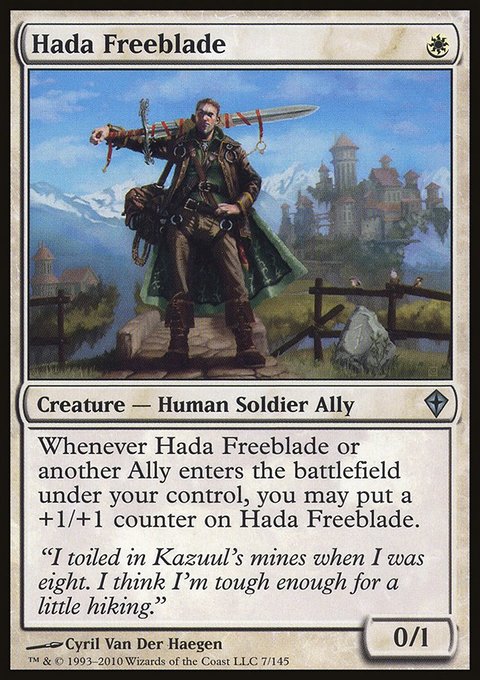 Hada Freeblade, Worldwake #7, Magic: The Gathering card