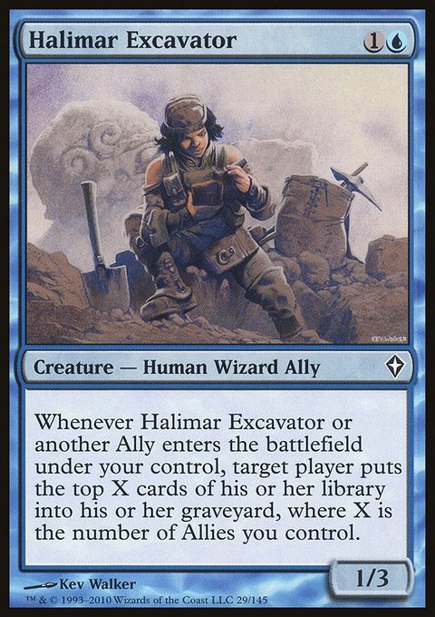 Halimar Excavator, Worldwake #29, Magic: The Gathering card