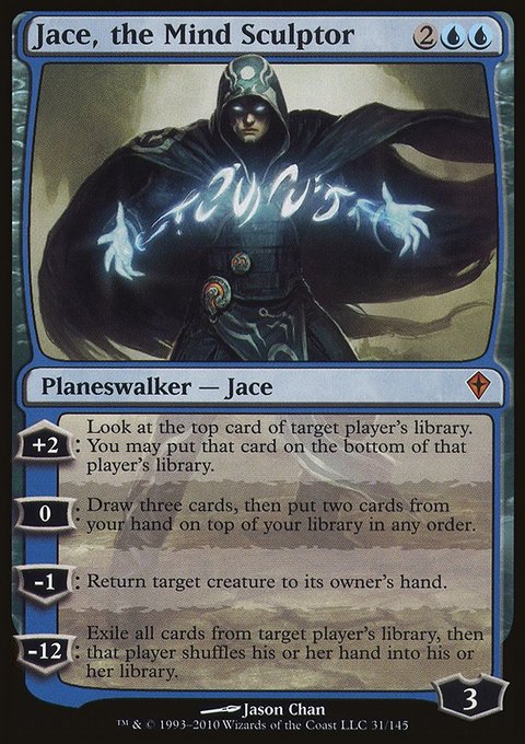 Jace, the Mind Sculptor, Worldwake #31, Magic: The Gathering card
