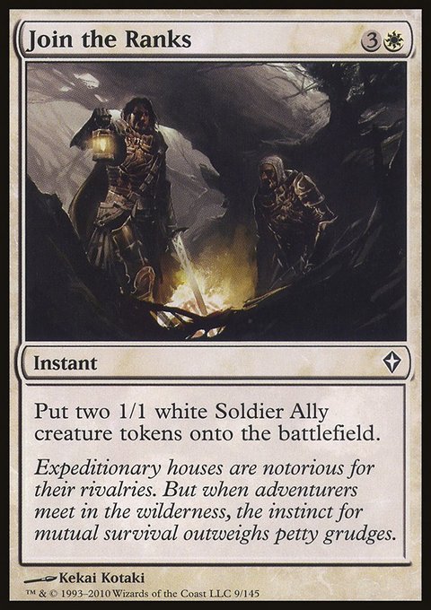 Join the Ranks, Worldwake #9, Magic: The Gathering card