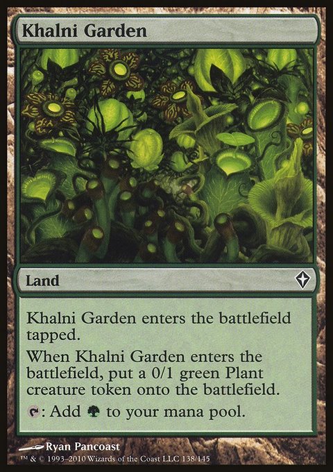 Khalni Garden, Worldwake #138, Magic: The Gathering card