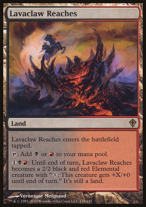 Lavaclaw Reaches, Worldwake #139, Magic: The Gathering card