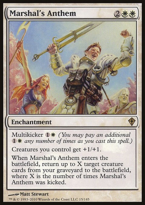 Marshal's Anthem, Worldwake #15, Magic: The Gathering card