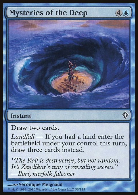 Mysteries of the Deep, Worldwake #33, Magic: The Gathering card