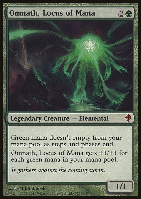 Omnath, Locus of Mana, Worldwake #109, Magic: The Gathering card