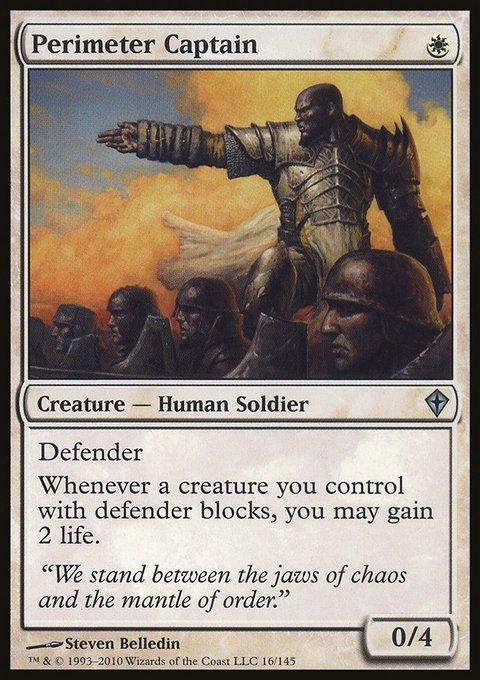 Perimeter Captain, Worldwake #16, Magic: The Gathering card